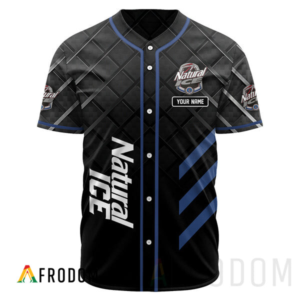 Custom Black Natural Ice Baseball Jersey HU