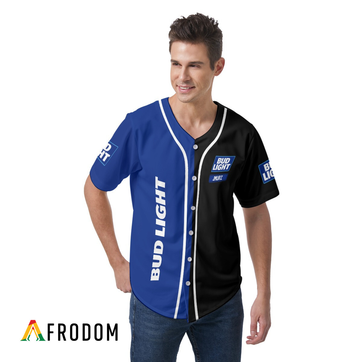 Custom Bud Light Baseball Jersey Shirt HU