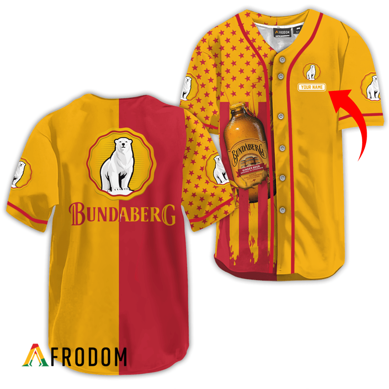 Custom Bundaberg Rum American Flag Baseball Jersey HU
