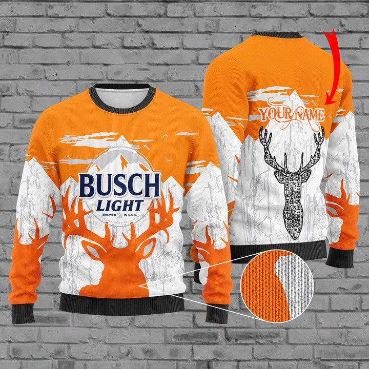 Custom Busch Light Christmas Sweater HU