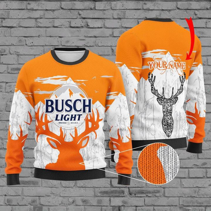 Custom Busch Light Christmas Sweater HU