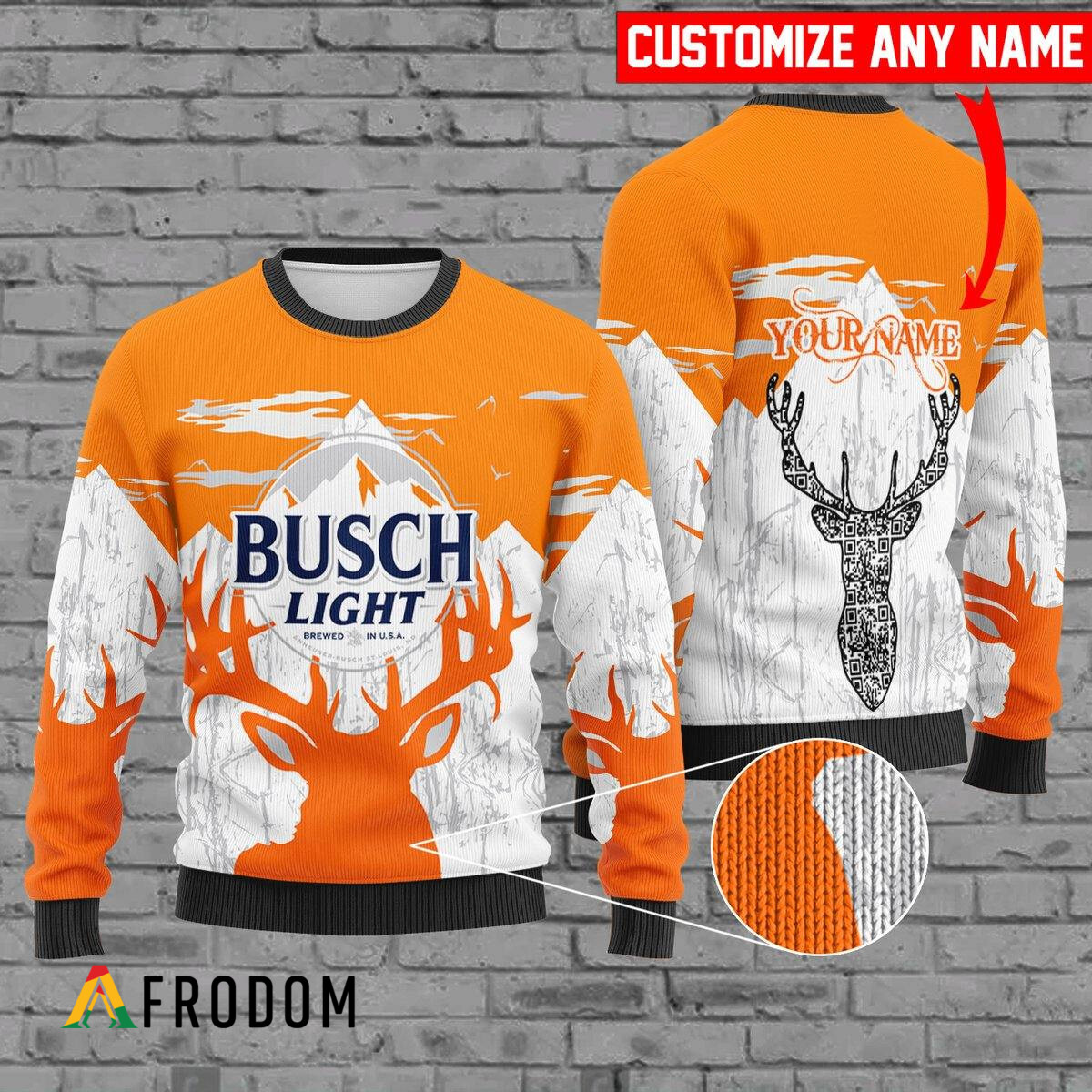 Custom Busch Light Christmas Sweater HU