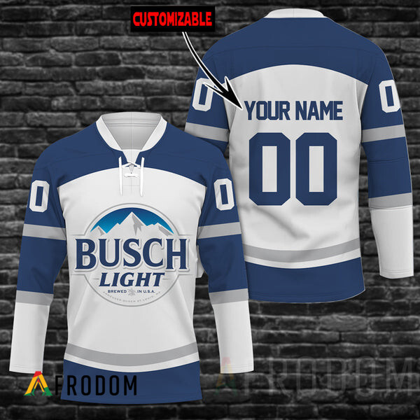 Custom Busch Light Hockey Jersey HU