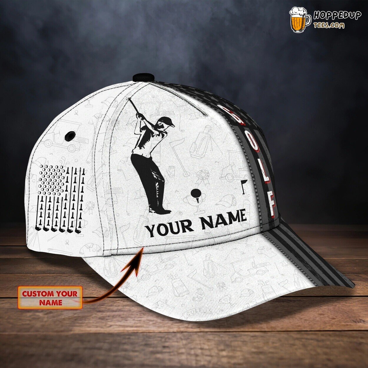 Custom Cap Golf Lover Baseball Hat Men Gift Presents Golfer Love Unique