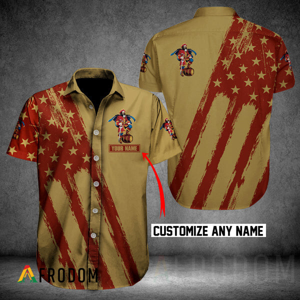 Custom Captain Morgan Hawaii Button Shirt HU
