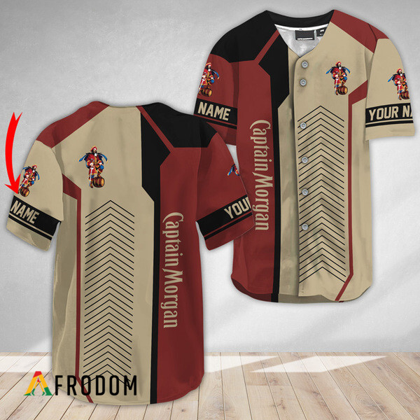 Custom Captain Morgan Rum Baseball Jersey HU