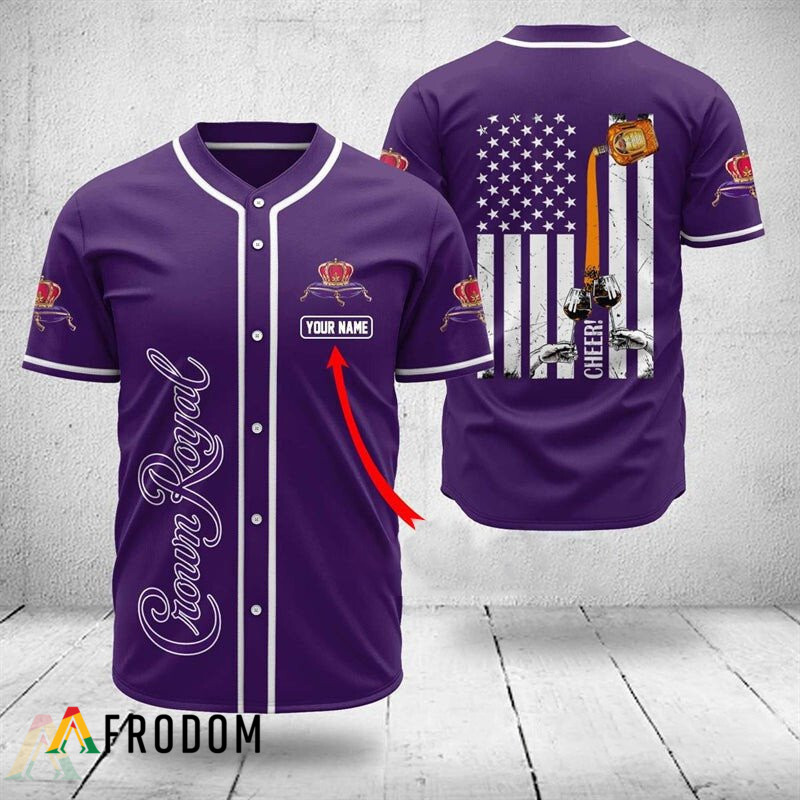 Custom Cheer Crown Royal Baseball Jersey Shirt HU