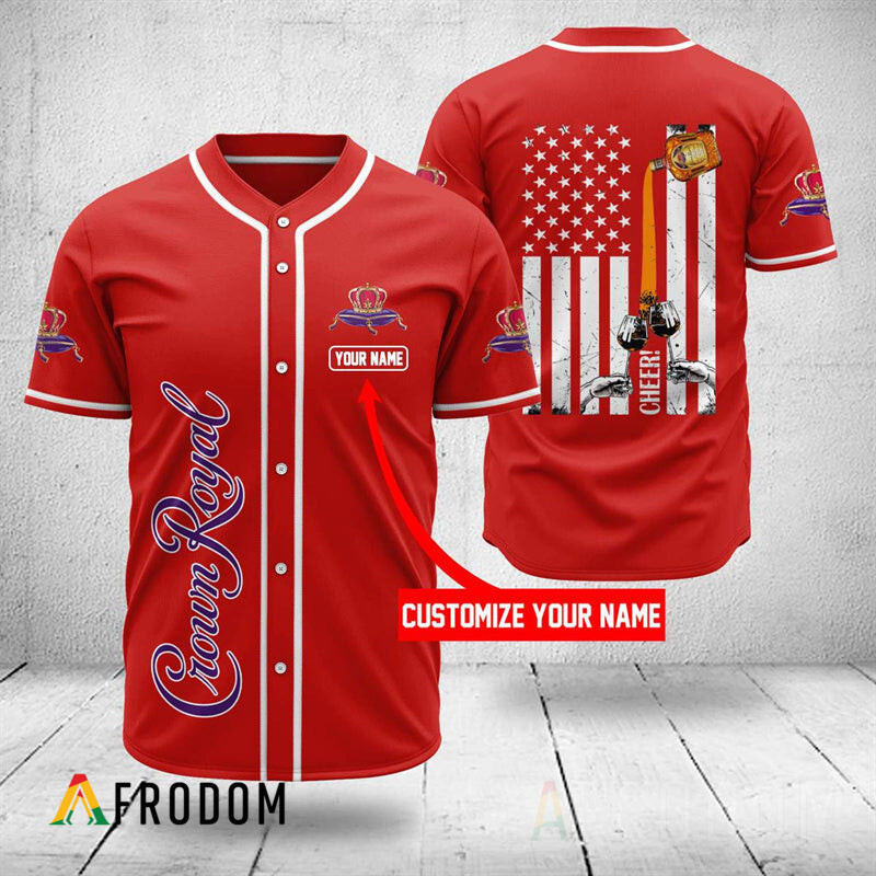 Custom Cheer Crown Royal Baseball Jersey Shirt HU