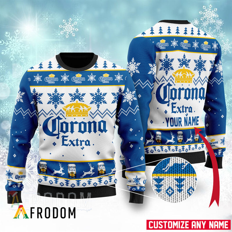 Custom Corona Beer Christmas Sweater HU