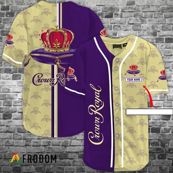 Custom Crown Royal Baseball Jersey HU