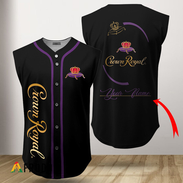 Custom Crown Royal Sleeveless Baseball Jersey HU