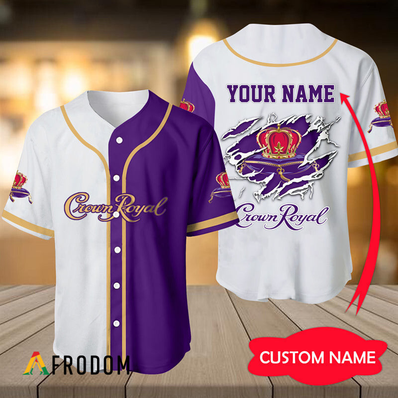 Custom Crown Royal Whiskey Baseball Jersey Shirt HU