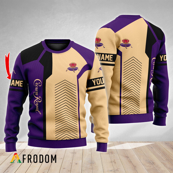 Custom Crown Royal Whisky Christmas Ugly Sweater HU