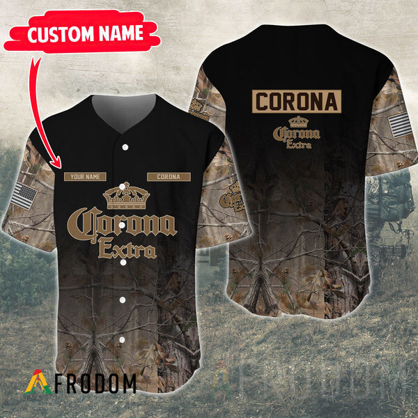 Custom Deer Hunting Corona Baseball Jersey HU