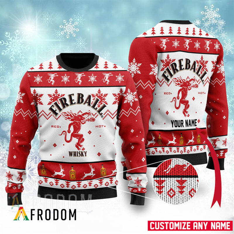Custom Fireball Christmas Sweater HU