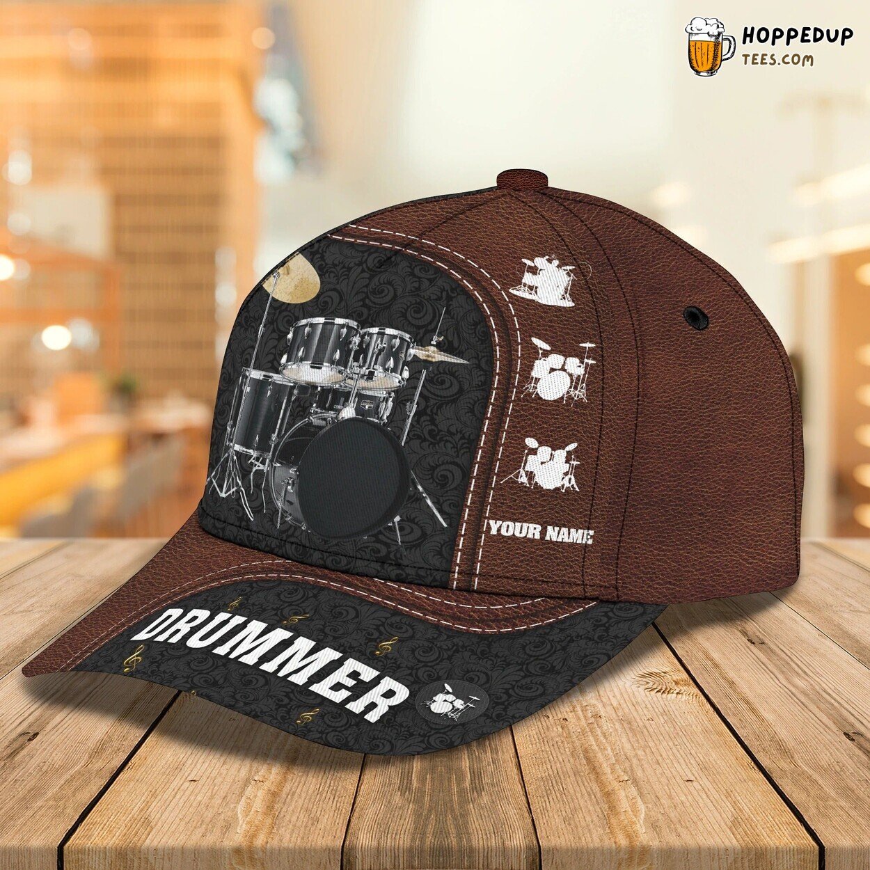 Custom Funny 3D Print Drum Caps Drummer Daughter Lover Gift Hat