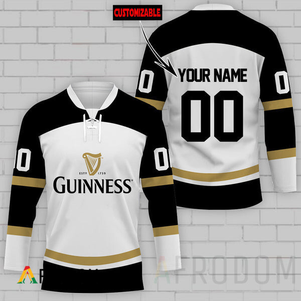 Custom Guinness Beer Hockey Jersey HU