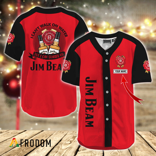 Custom I Can Stagger On Jim Beam Baseball Jersey HU