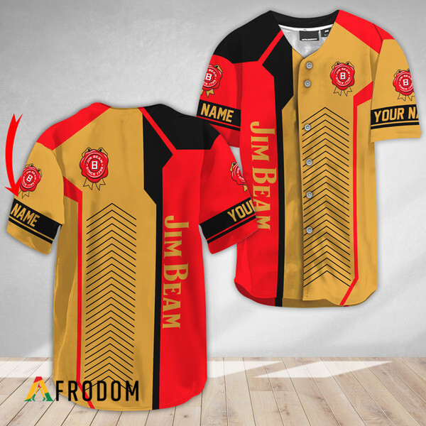 Custom Jim Beam Whiskey Baseball Jersey HU