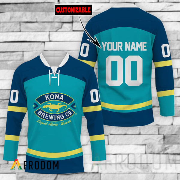 Custom Kona Brewing Hockey Jersey HU