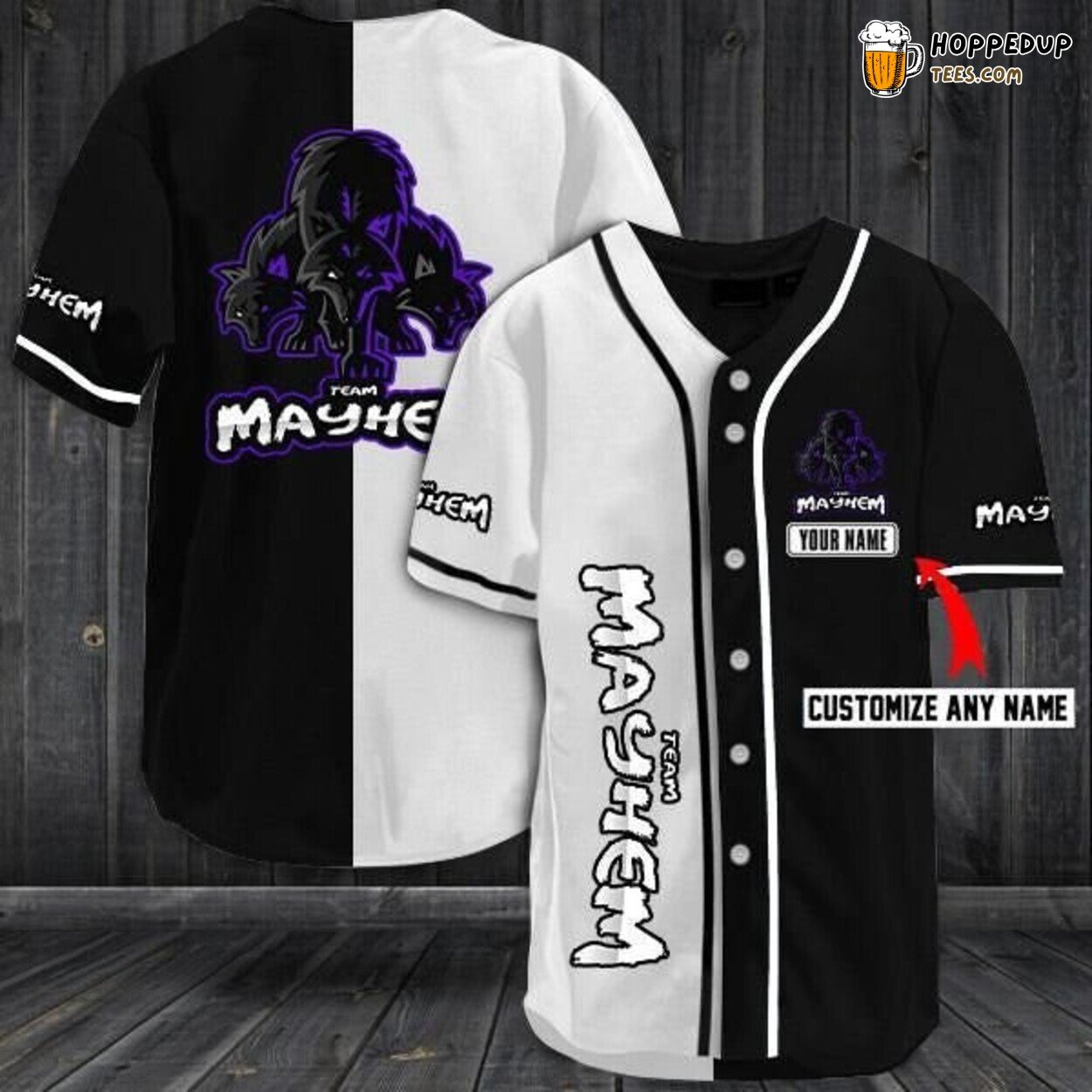 Custom Mayhem Team Sports Baseball Jersey Personalized Chaos Wear