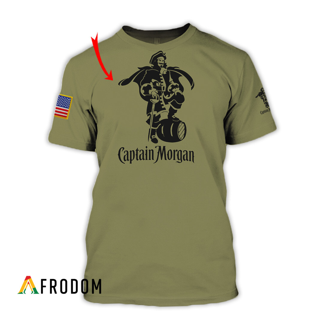 Custom Military Green Johnnie Walker T-Shirt HU