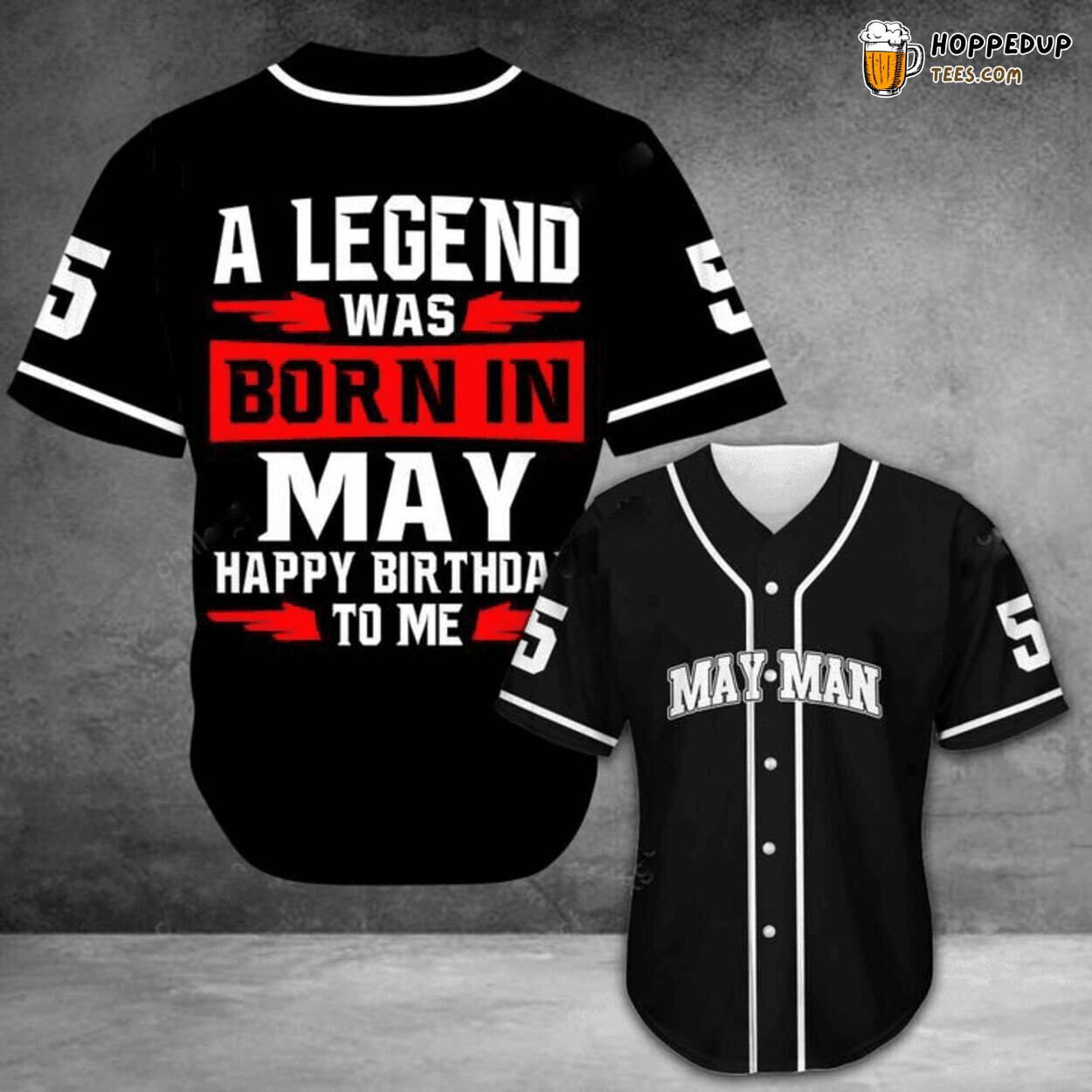 Custom month birthday A Legend Was Born Baseball Tee Jersey Shirt Printed 3D