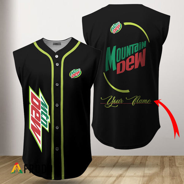 Custom Mountain Dew Sleeveless Jersey HU Custom Mountain Dew Sleeveless Jersey HU