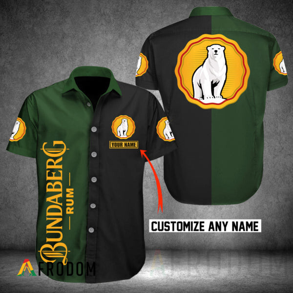Custom Multicolor Bundaberg Rum Hawaii Button Shirt HU