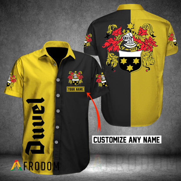 Custom Multicolor Duvel Beer Hawaii Button Shirt HU