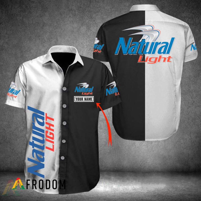 Custom Multicolor Natural Light Hawaii Button Shirt HU