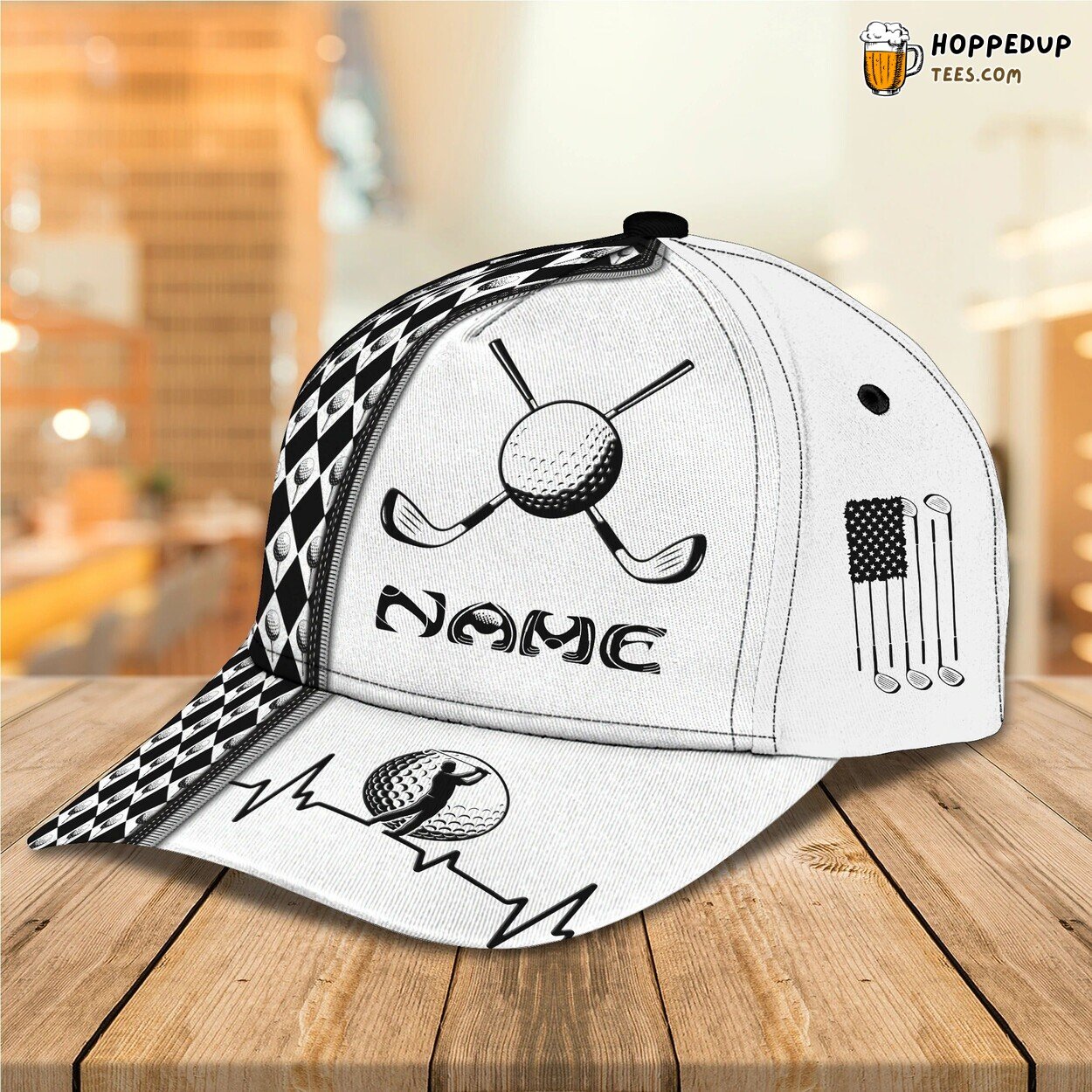 Custom Name 3D Full Print Classic Cap Golfer Adult Ideal Golf Enthusiast Hat