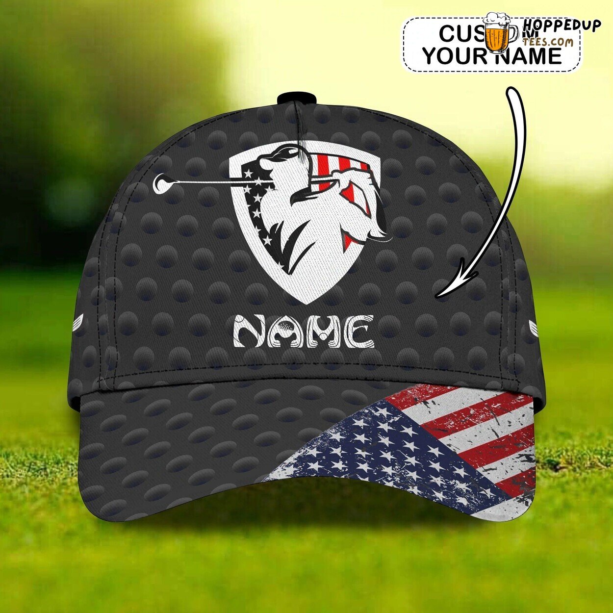 Custom Name 3D Print Baseball Golf Cap Golfing Classic Hat Gift Lover