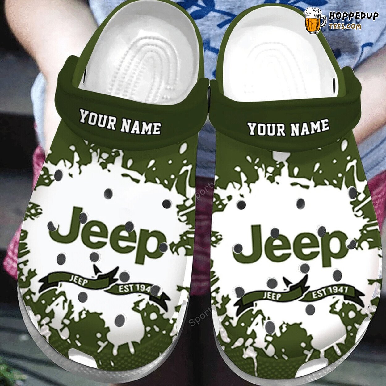 Custom Name Jeep Est Themed Comfortable Stylish Clog Shoes