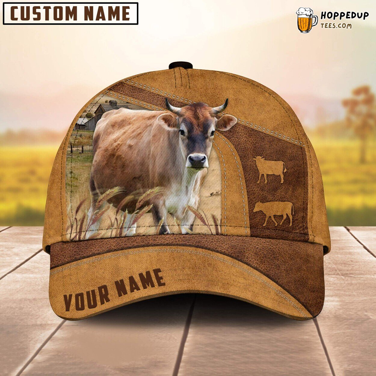 Custom Name Jersey Cattle Cap Farm Design Baseball Hat Ideal Farmer Gift Wear Custom Name Jersey Cattle Cap Farm Design Baseball Hat Ideal Farmer Gift Wear