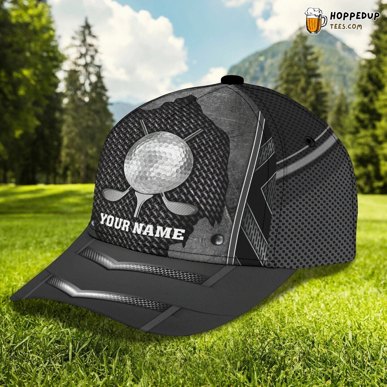 Custom Name Man Golfer Cap Baseball Birthday Present Gift Lover Unique Hat