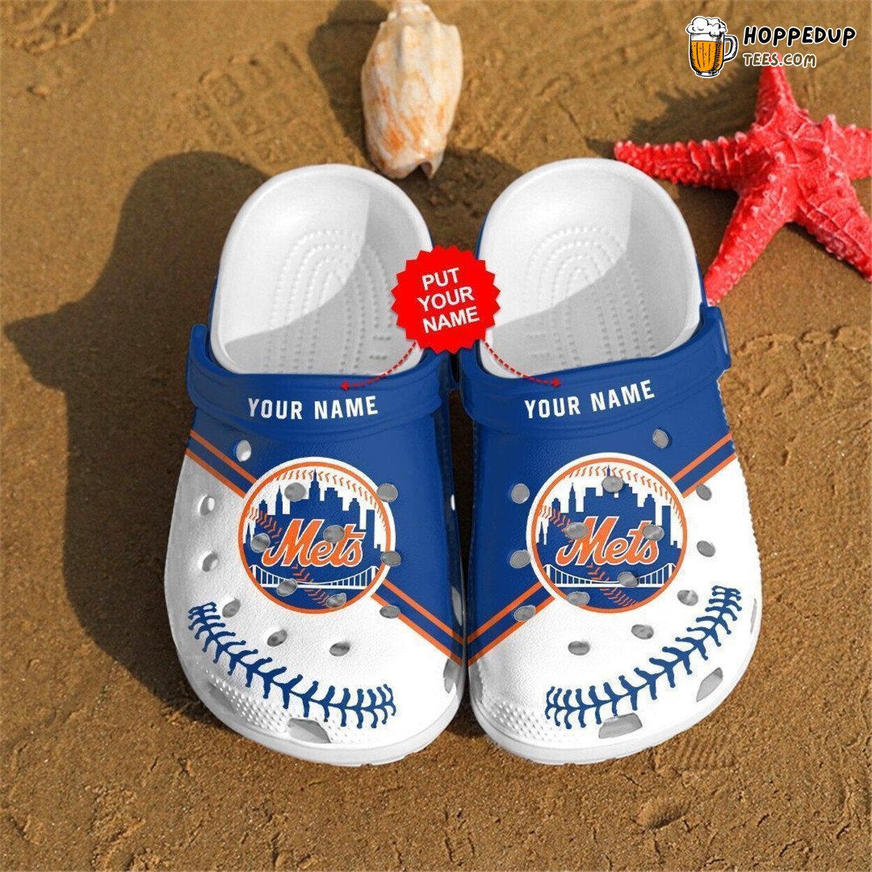 Custom Name Mets Teams Fans Gift Durable Rubber Clog Shoes