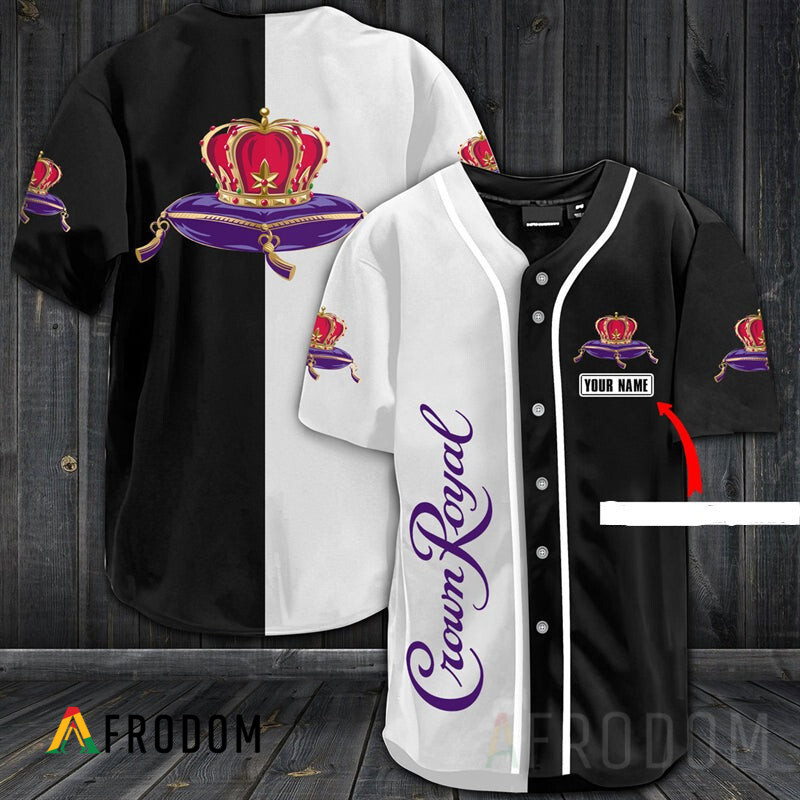 Custom Name Multicolor Crown Royal Baseball Jersey Shirt HU