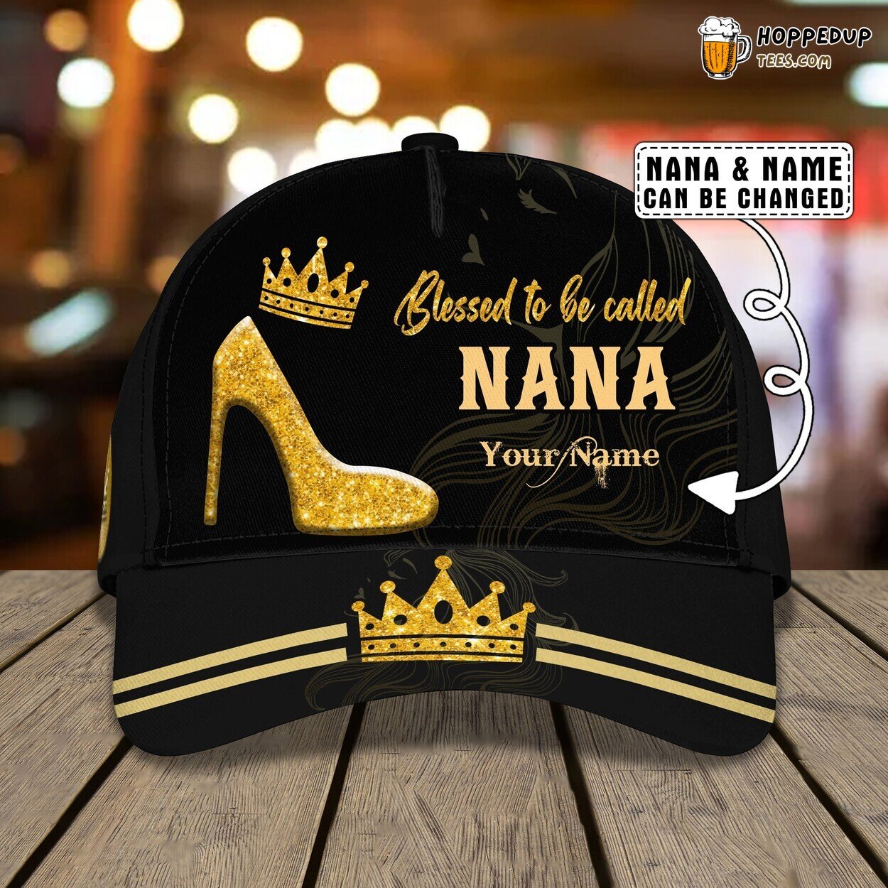 Custom Nana Gigi Grandma 3D Classic Cap Personalized Unique Name