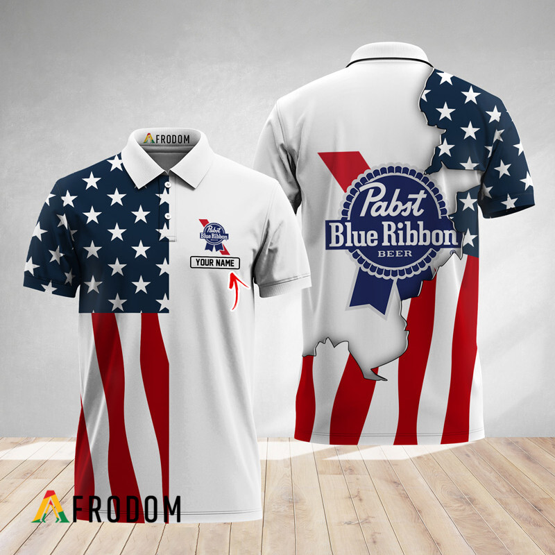 Personalized PBR American Flag Polo Shirt HU