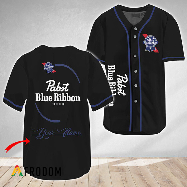 Custom Pabst Blue Ribbon Baseball Jersey PBR Jersey HU