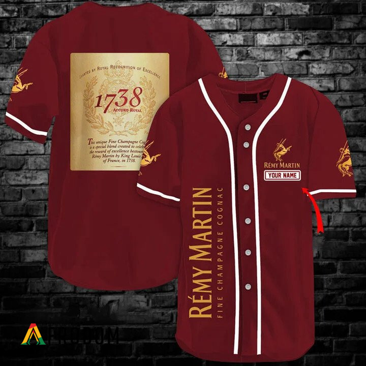 Custom Remy Martin 1738 Baseball Jersey HU