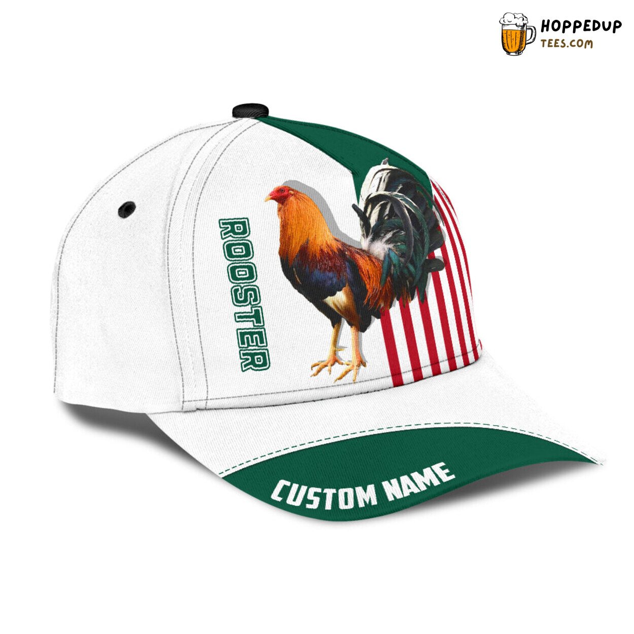 Custom Rooster Mexico Baseball Cap Chicken Lover Classic Design Hat