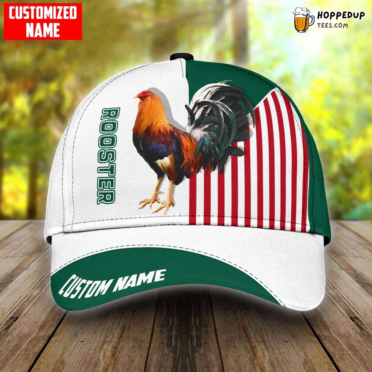 Custom Rooster Mexico Baseball Cap Chicken Lover Classic Design Hat Custom Rooster Mexico Baseball Cap Chicken Lover Classic Design Hat