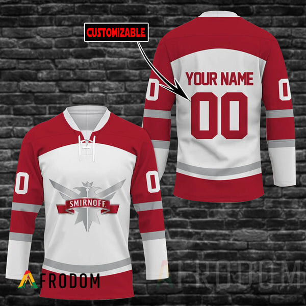 Custom Smirnoff Vodka Hockey Jersey HU