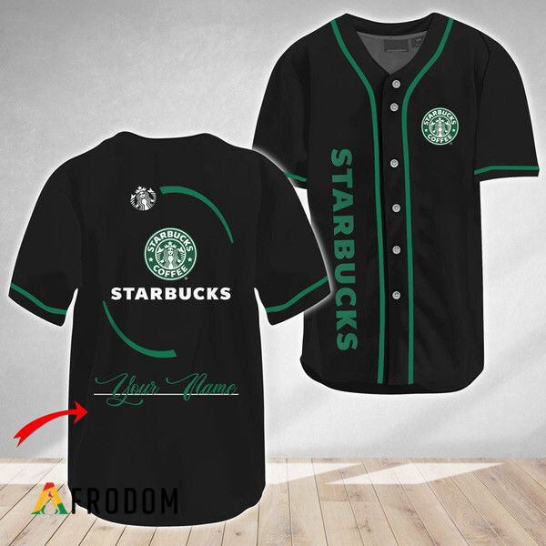 Custom Starbucks Coffee Baseball Jersey HU