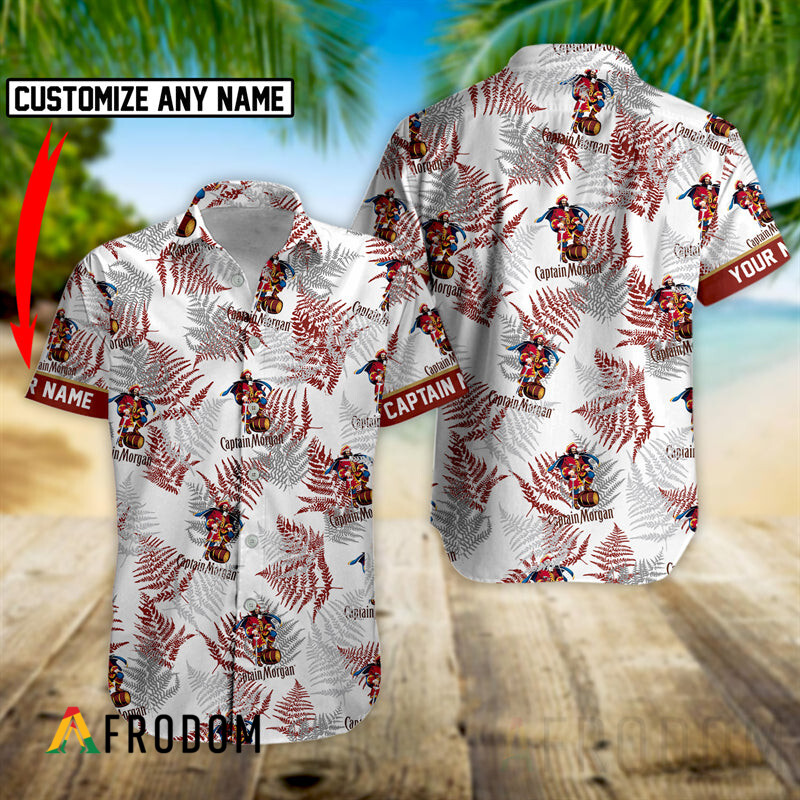Custom Tropical Basic Captain Morgan Hawaii Button Shirt HU