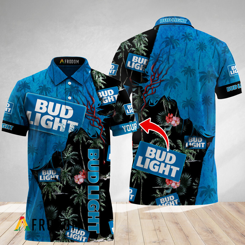 Custom Tropical Bud Light God Polo Shirt HU