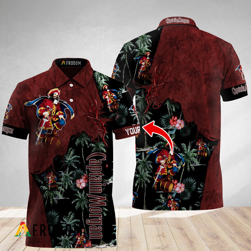 Custom Tropical Captain Morgan God Polo Shirt HU