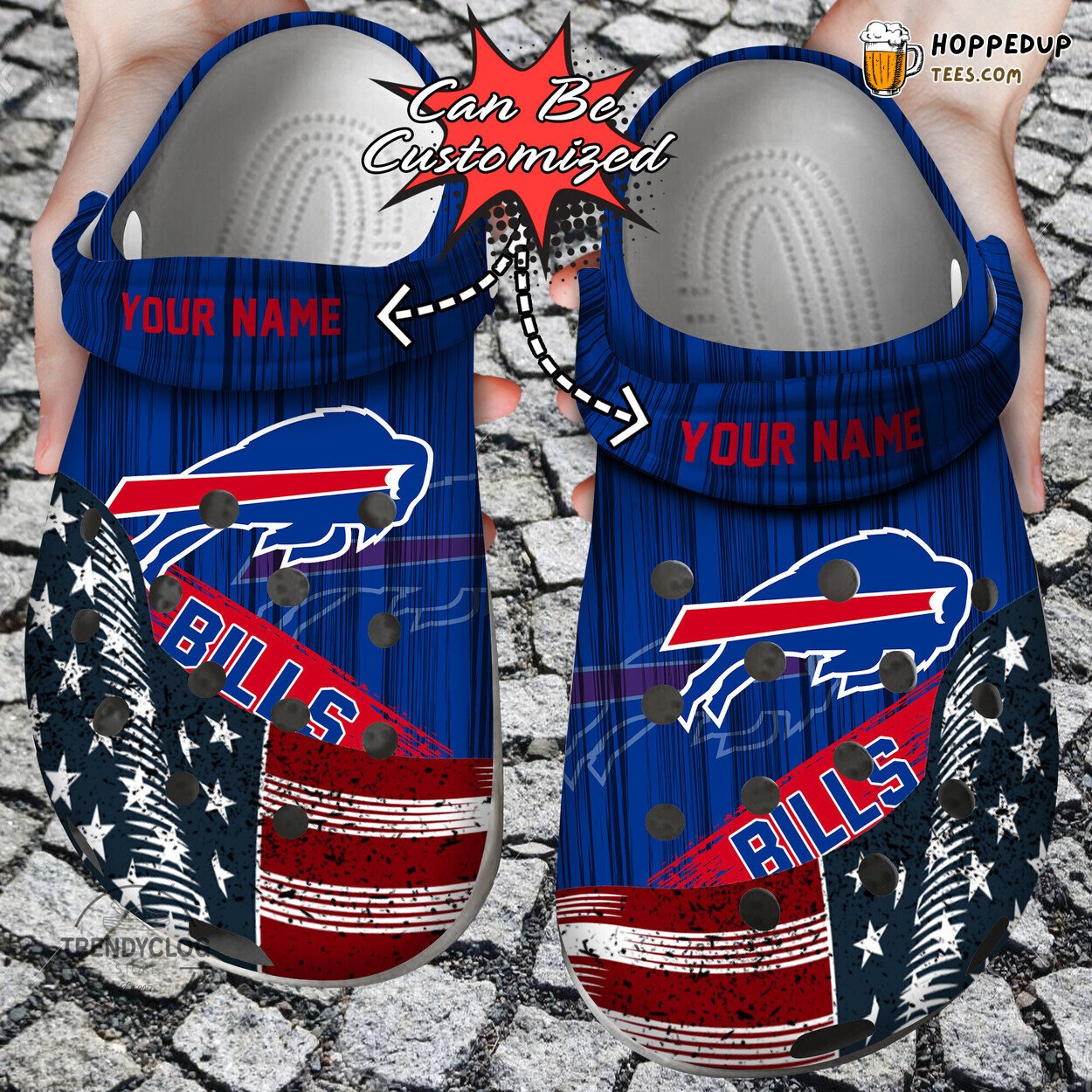 Custom US Flag BBills New Design Comfortable Unique Clog Shoes